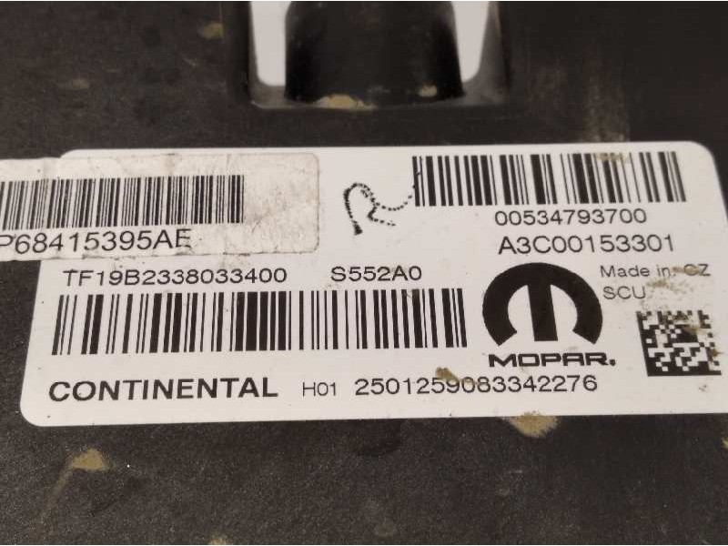 Recambio de modulo electronico para jeep compass ii longitude 4x2 referencia OEM IAM P68415395AE 00534793700 A3C00153301