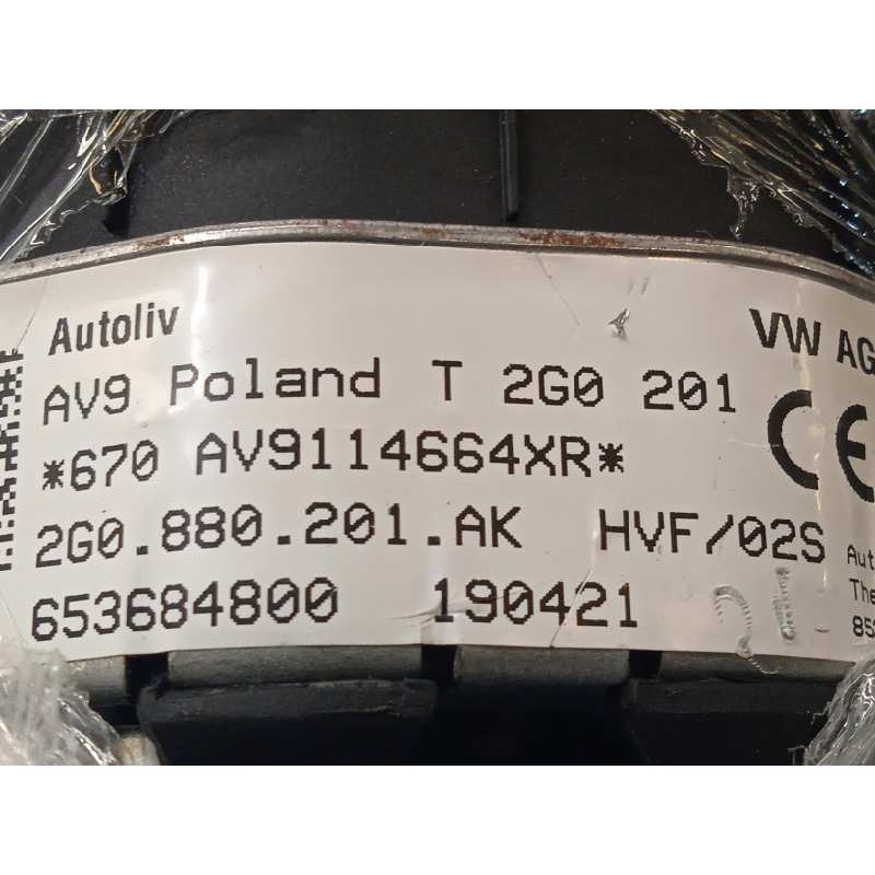 Recambio de airbag delantero izquierdo para volkswagen polo referencia OEM IAM 2G0880201AK  2G0880201AKHVF