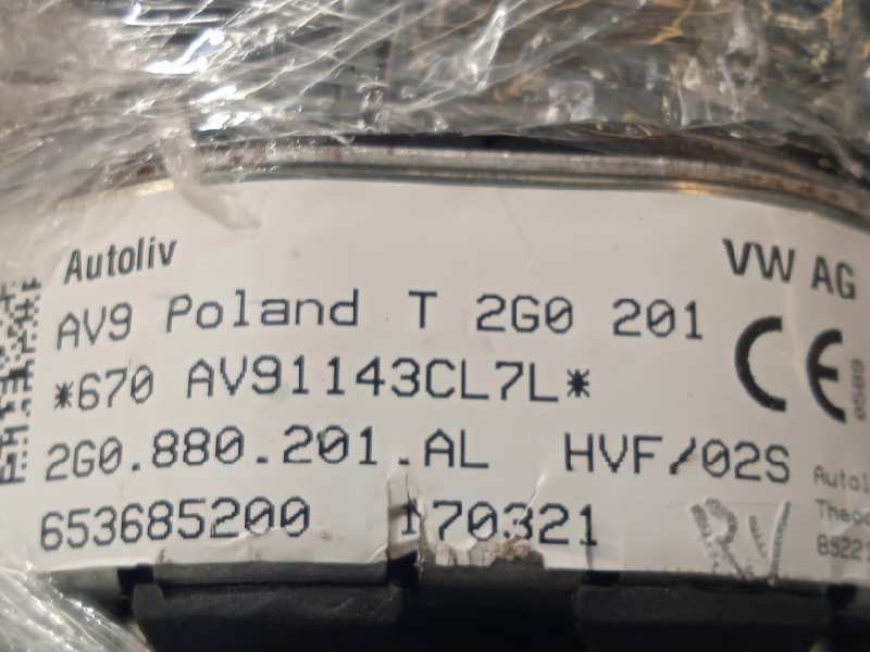 Recambio de airbag delantero izquierdo para volkswagen polo referencia OEM IAM 2G0880201AL  2G0880201ALHVF