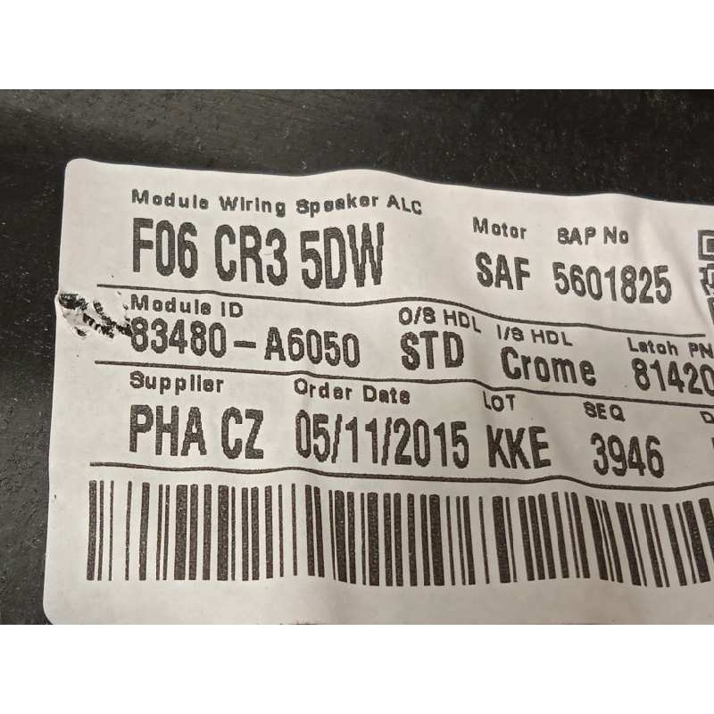 Recambio de elevalunas trasero derecho para hyundai i30 cw 1.6 crdi cat referencia OEM IAM 83480A6050  83460A6010