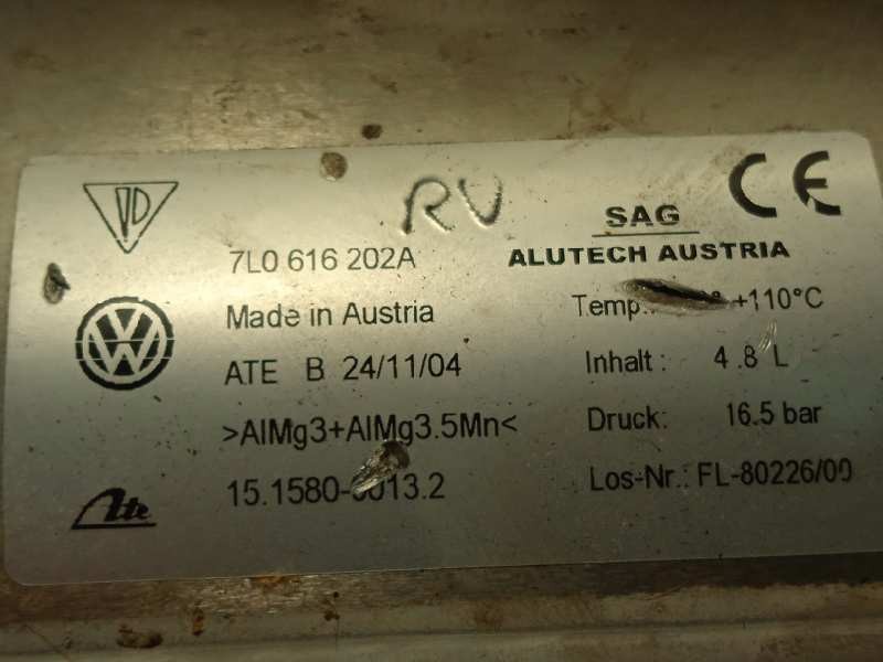 Recambio de acumulador suspension neumatica para volkswagen touareg (7la) tdi v6 referencia OEM IAM 7L0616202A  15158000132