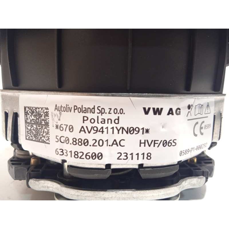 Recambio de airbag delantero izquierdo para volkswagen t-roc advance referencia OEM IAM 5G0880201AC  5G0880201ACHVF