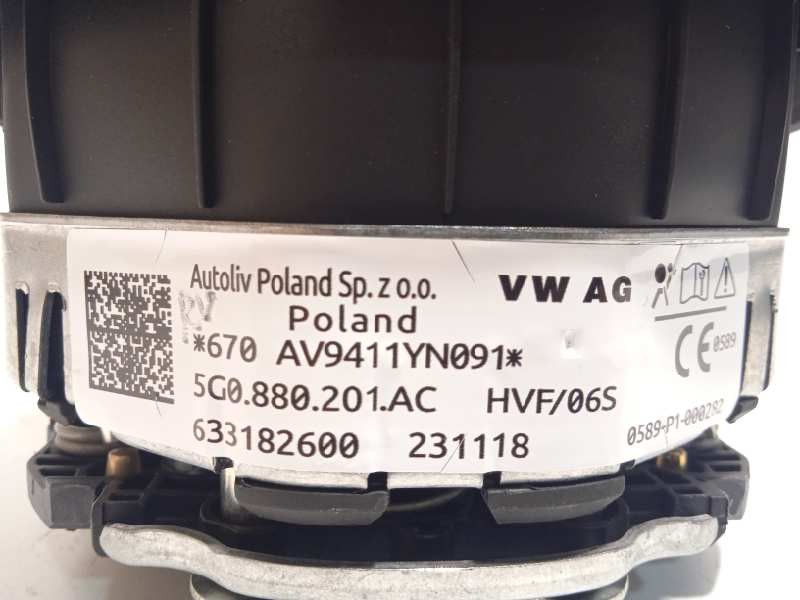 Recambio de airbag delantero izquierdo para volkswagen t-roc advance referencia OEM IAM 5G0880201AC  5G0880201ACHVF