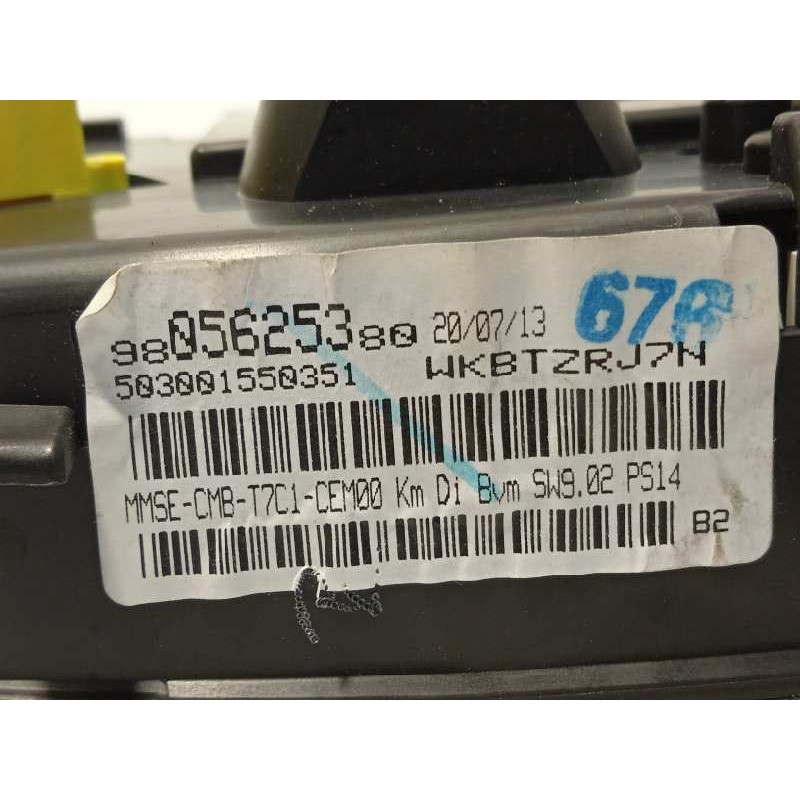 Recambio de cuadro instrumentos para peugeot 308 1.6 16v e-hdi fap referencia OEM IAM 9805625380  503001550351