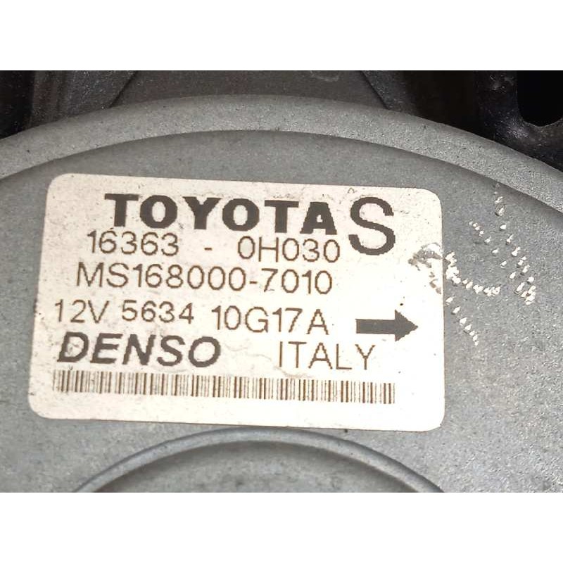 Recambio de electroventilador para toyota avensis berlina (t25) 2.0 16v cat referencia OEM IAM 163630H030 MS1680007010 163630H04
