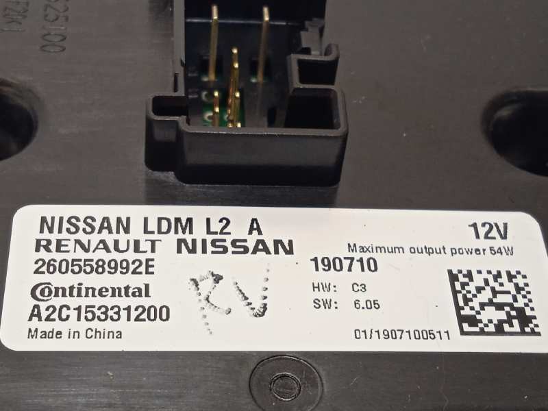 Recambio de centralita led derecha para nissan juke (f16) acenta referencia OEM IAM 260558992E  