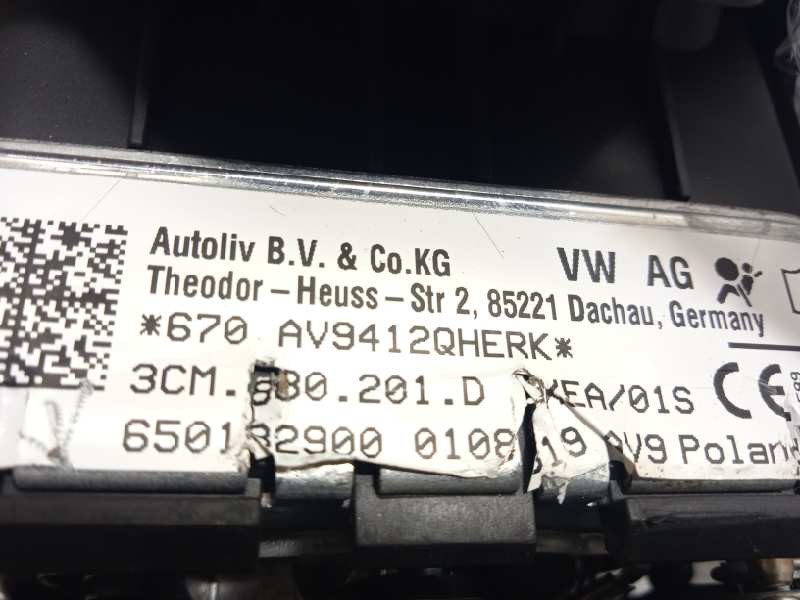 Recambio de airbag delantero izquierdo para volkswagen atlas cross sport referencia OEM IAM 3CM880201D  3CM880201DXEA