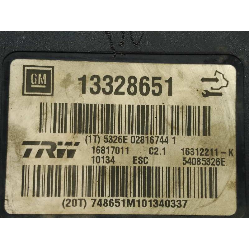Recambio de abs para opel insignia berlina 2.0 16v cdti referencia OEM IAM 13328651 16312211K 16817011