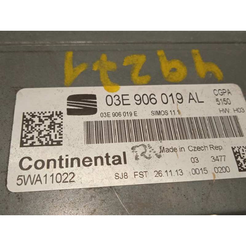 Recambio de centralita motor uce para seat ibiza (6j5) reference referencia OEM IAM 03E906019AL  5WA11022