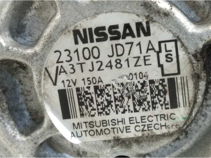 Recambio de alternador para nissan qashqai+2 (jj10) acenta 4x4 referencia OEM IAM 23100JD71A  A3TJ2481ZE