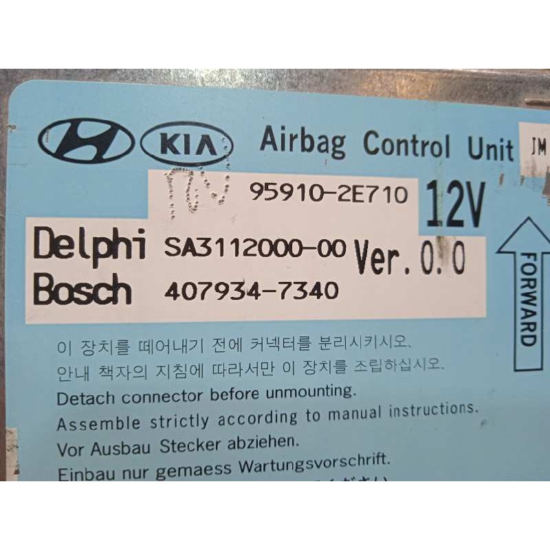 Recambio de centralita airbag para hyundai tucson (jm) 2.0 crdi cat referencia OEM IAM 959102E710  4079347340