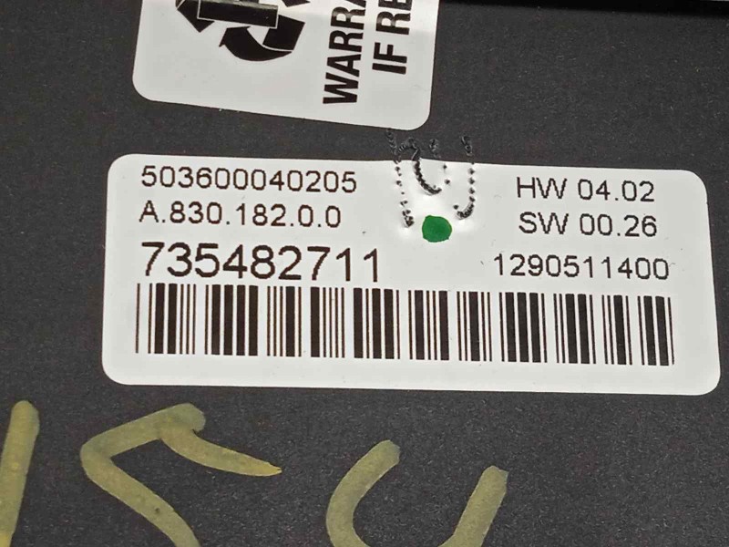 Recambio de mando climatizador para fiat bravo (198) 1.6 jtdm 16v cat referencia OEM IAM 735482711  