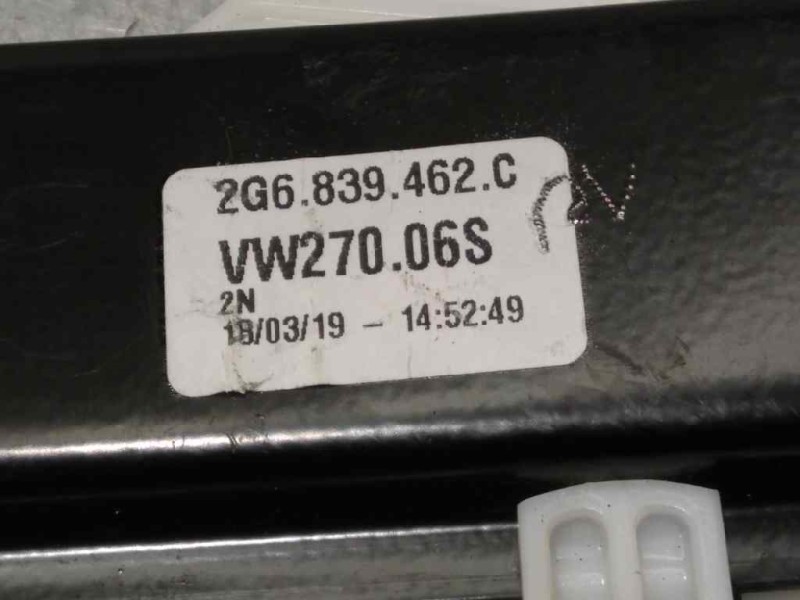 Recambio de elevalunas trasero derecho para volkswagen polo (aw) 1.0 tsi referencia OEM IAM 2G6839462C  5Q0959812D
