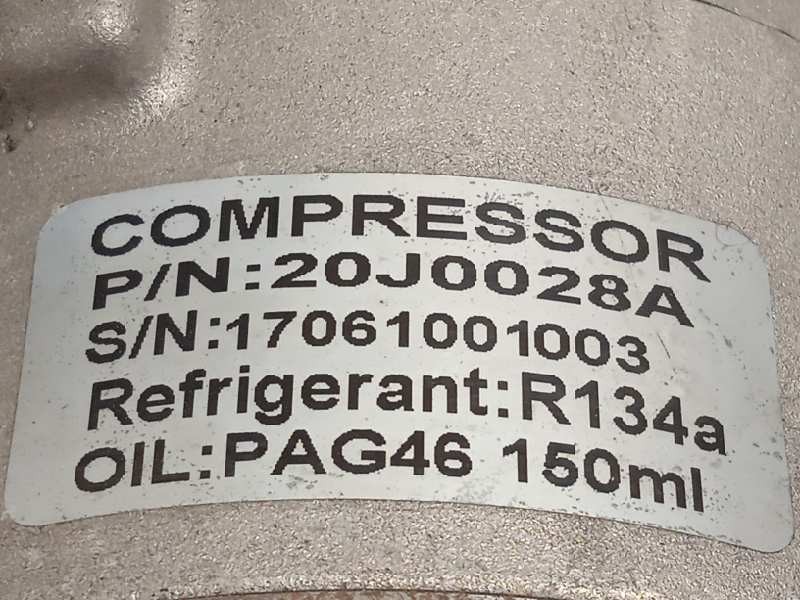 Recambio de compresor aire acondicionado para bmw serie 1 berlina (e81/e87) 118i referencia OEM IAM 20J0028A  17061001003