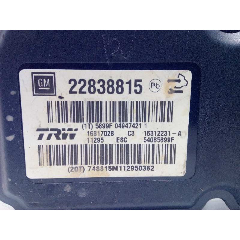 Recambio de abs para opel insignia berlina 2.0 cdti cat referencia OEM IAM 22838815 16312231 16817028