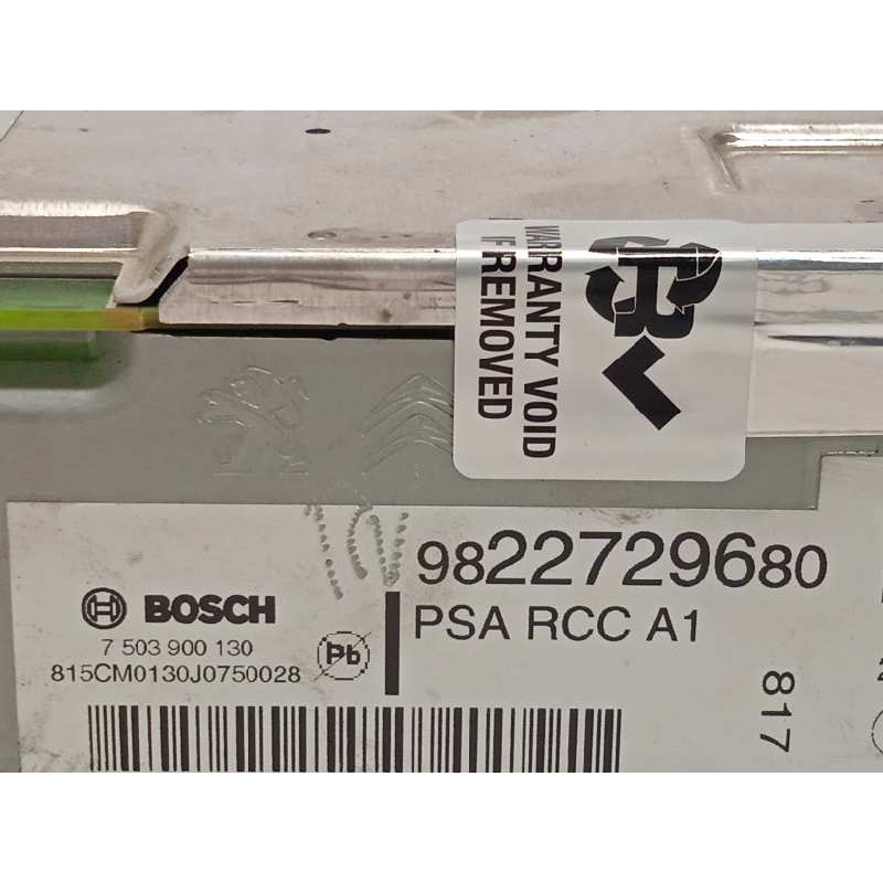 Recambio de sistema audio / radio cd para citroën c4 picasso referencia OEM IAM 9822729680 7503900130 1623788880