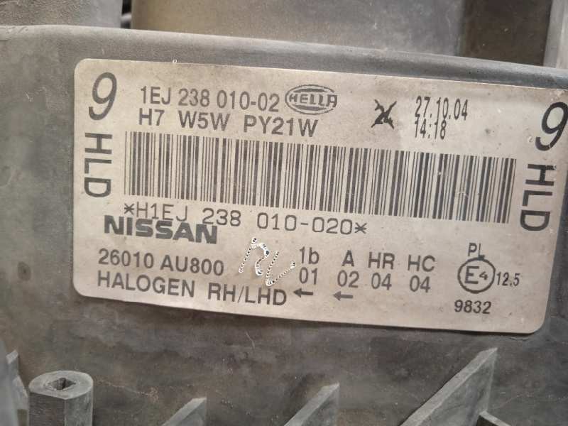 Recambio de faro derecho para nissan primera berlina (p12) acenta referencia OEM IAM 26010AU800 26010AU80B 1EJ23801002
