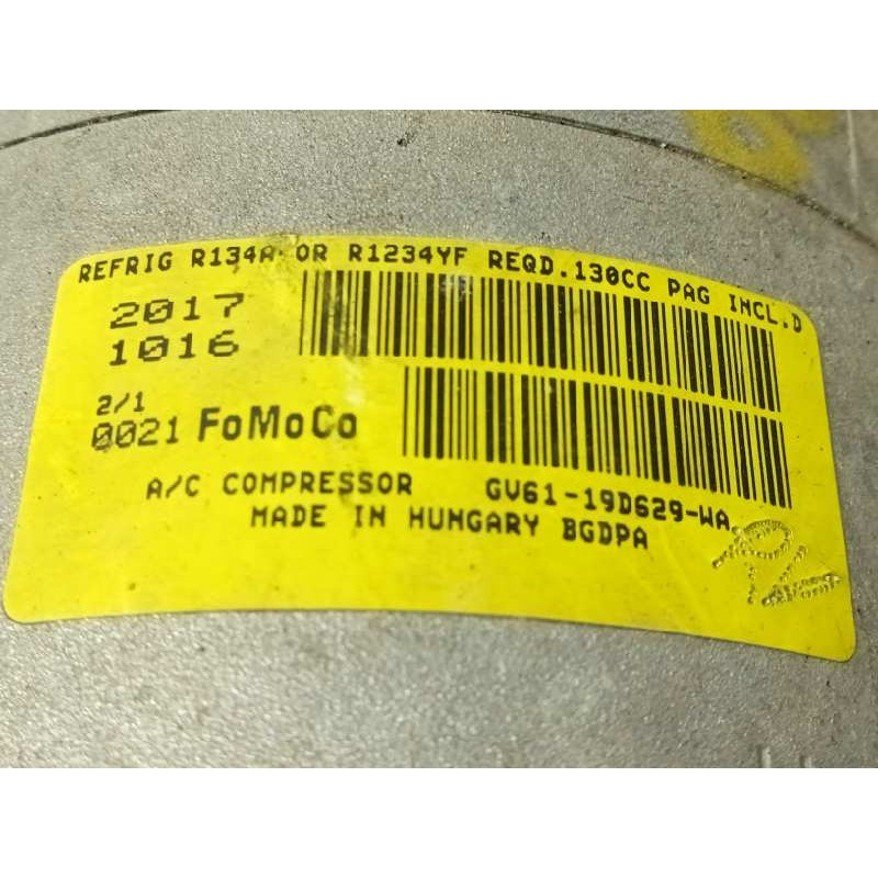 Recambio de compresor aire acondicionado para ford kuga (cbs) 2.0 tdci cat referencia OEM IAM GV6119D629WA  