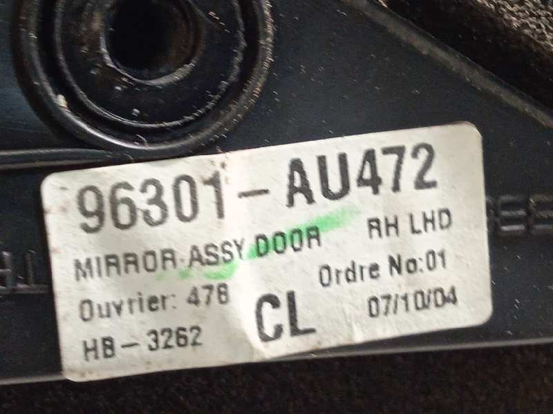 Recambio de retrovisor derecho para nissan primera berlina (p12) acenta referencia OEM IAM 96301AU472  