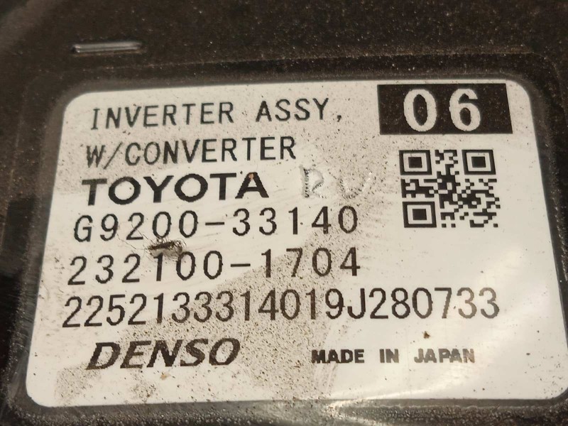 Recambio de convertidor potencia para lexus es 300h referencia OEM IAM G920033140  G92A033031