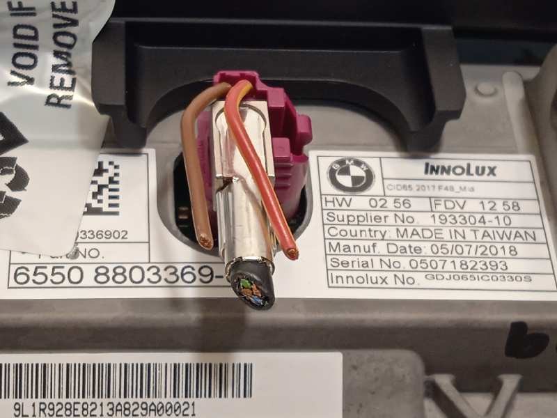 Recambio de pantalla multifuncion para bmw serie x1 (f48) sdrive18d referencia OEM IAM 65508803369  8803369