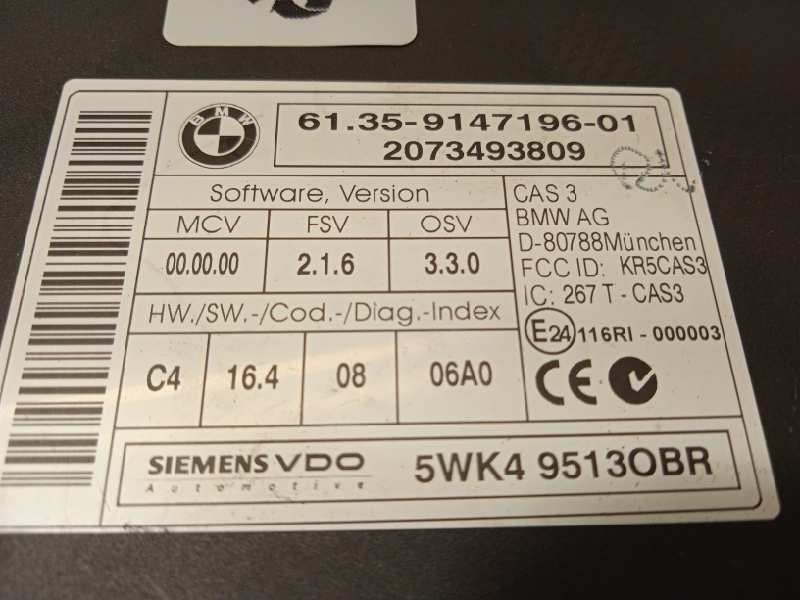 Recambio de modulo electronico para bmw serie 1 berlina (e81/e87) 118i referencia OEM IAM 61359147196  