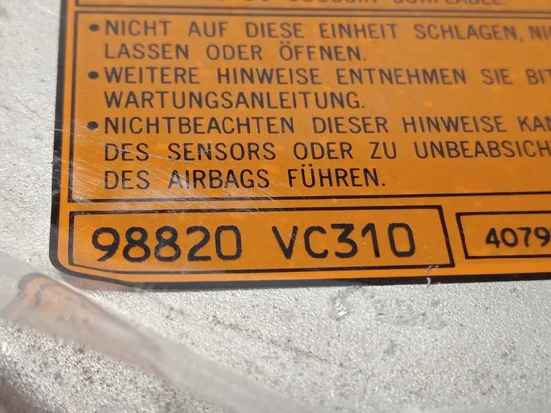 Recambio de centralita airbag para nissan patrol gr (y61) 3.0 16v turbodiesel cat referencia OEM IAM 98820VC310  4079343332