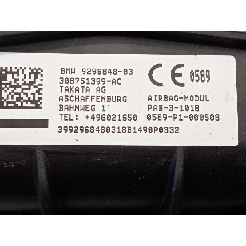 Recambio de kit airbag para bmw serie x1 (f48) sdrive18d referencia OEM IAM 51456969852 72129872988 72129296848