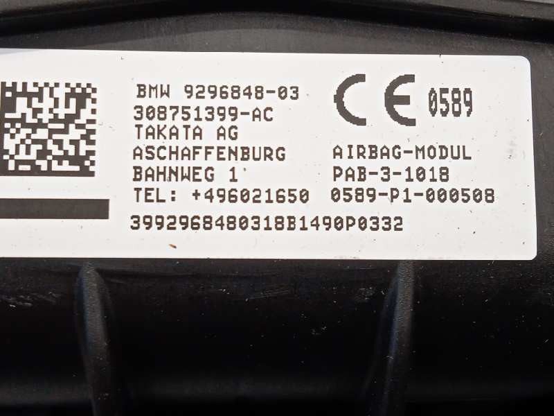 Recambio de kit airbag para bmw serie x1 (f48) sdrive18d referencia OEM IAM 51456969852 72129872988 72129296848