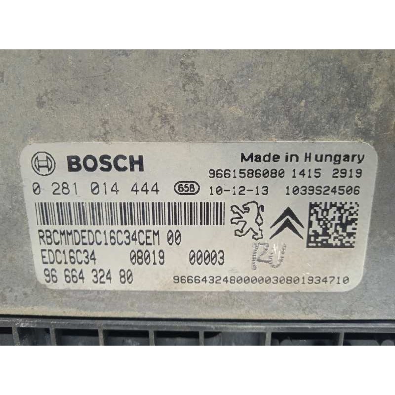 Recambio de centralita motor uce para peugeot bipper básico referencia OEM IAM 9666432480 9661586080 0281014444