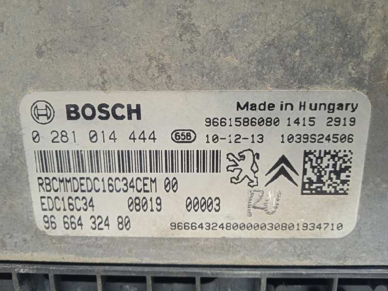 Recambio de centralita motor uce para peugeot bipper básico referencia OEM IAM 9666432480 9661586080 0281014444