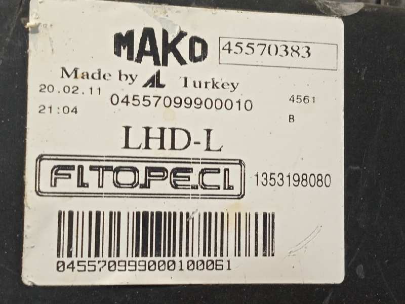 Recambio de faro izquierdo para peugeot bipper básico referencia OEM IAM 45570383  1634151980