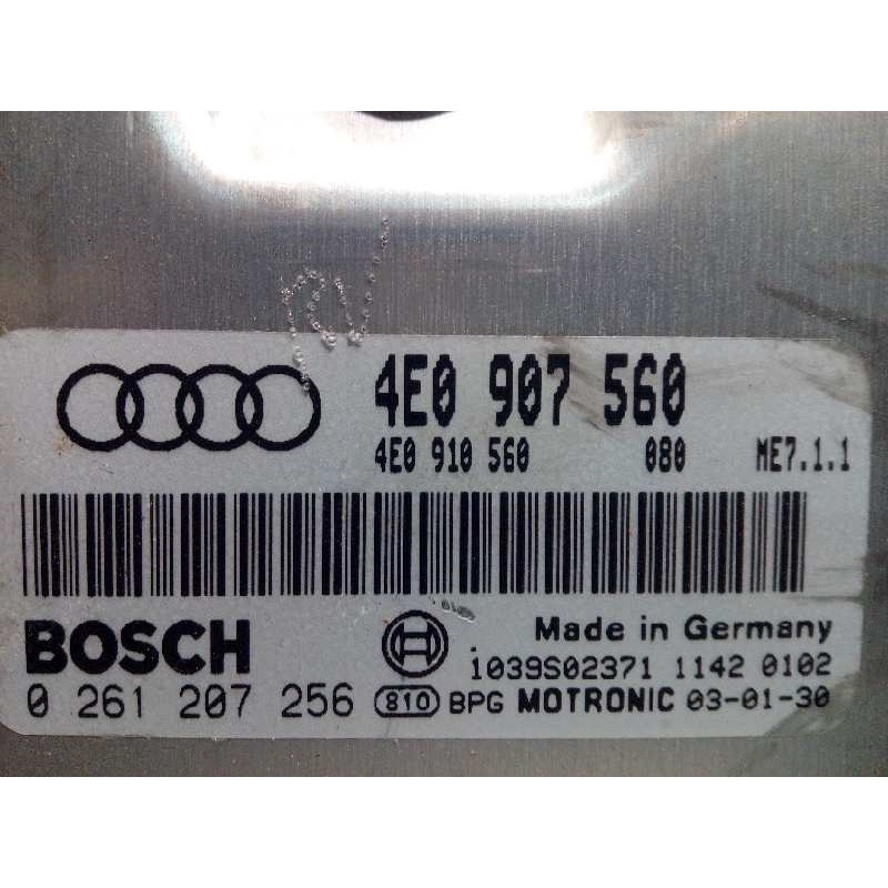 Recambio de centralita motor uce para audi a8 (4e2) 4.2 quattro referencia OEM IAM 4E0907560  0261207256