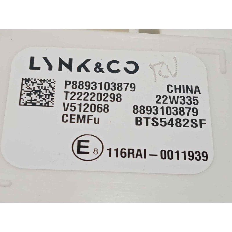 Recambio de centralita confort para lynk&co lynk & co 01 1.5 phev referencia OEM IAM 8893103879  P8893103879