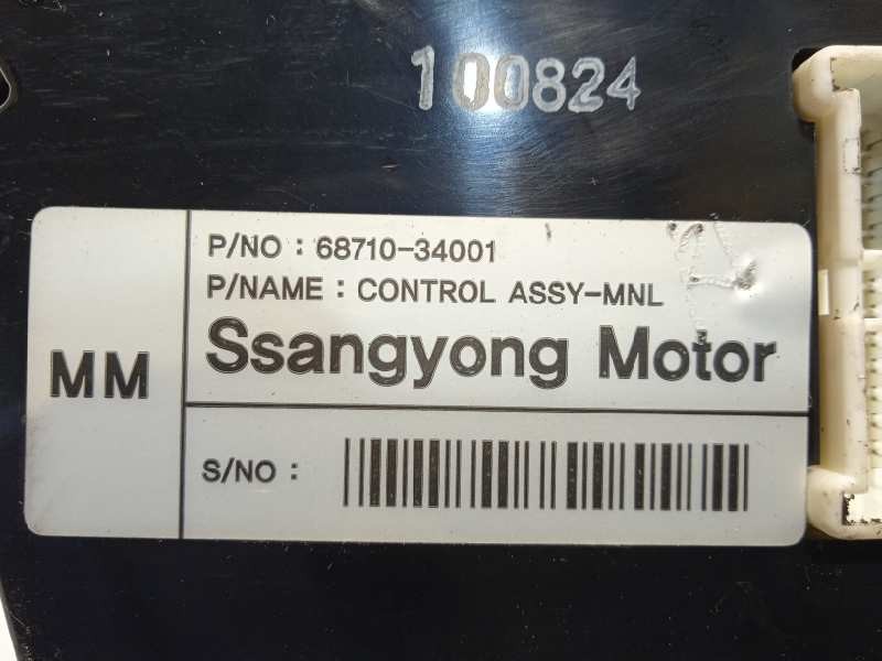 Recambio de mando climatizador para ssangyong korando 2.0 td cat referencia OEM IAM 6871034001  
