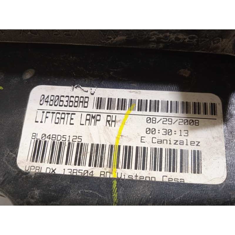 Recambio de piloto trasero derecho interior para dodge journey r/t referencia OEM IAM 04806368AB  
