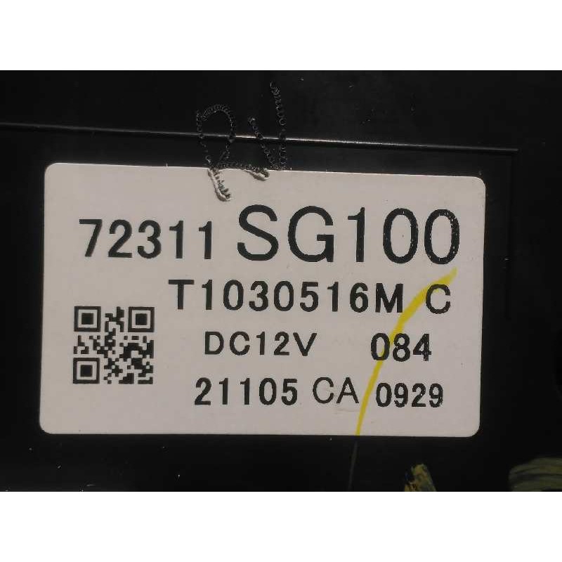 Recambio de mando climatizador para subaru forester s12 2.0 diesel cat referencia OEM IAM 72311SG100  