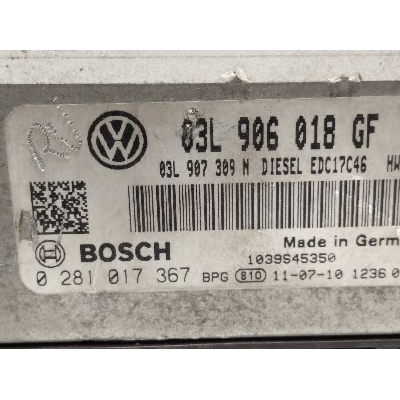Recambio de centralita motor uce para volkswagen scirocco (137) 2.0 tdi referencia OEM IAM 03L906018GF  0281017367