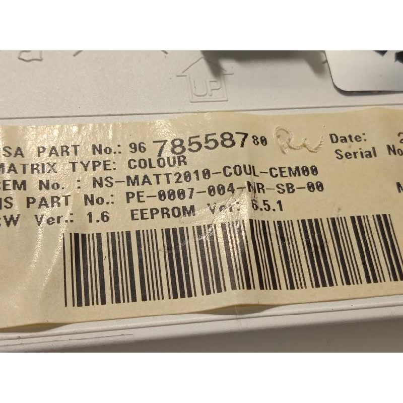 Recambio de cuadro instrumentos para peugeot 208 allure referencia OEM IAM 9678558780  9822633180