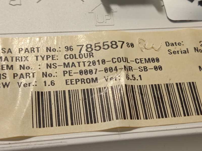 Recambio de cuadro instrumentos para peugeot 208 allure referencia OEM IAM 9678558780  9822633180