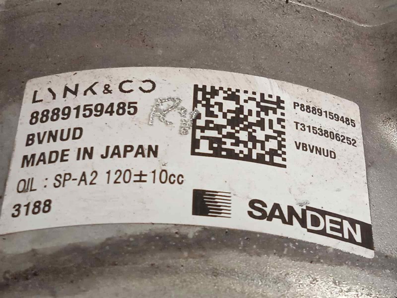 Recambio de compresor aire acondicionado para lynk&co lynk & co 01 1.5 phev referencia OEM IAM 8889159485  P8889159485