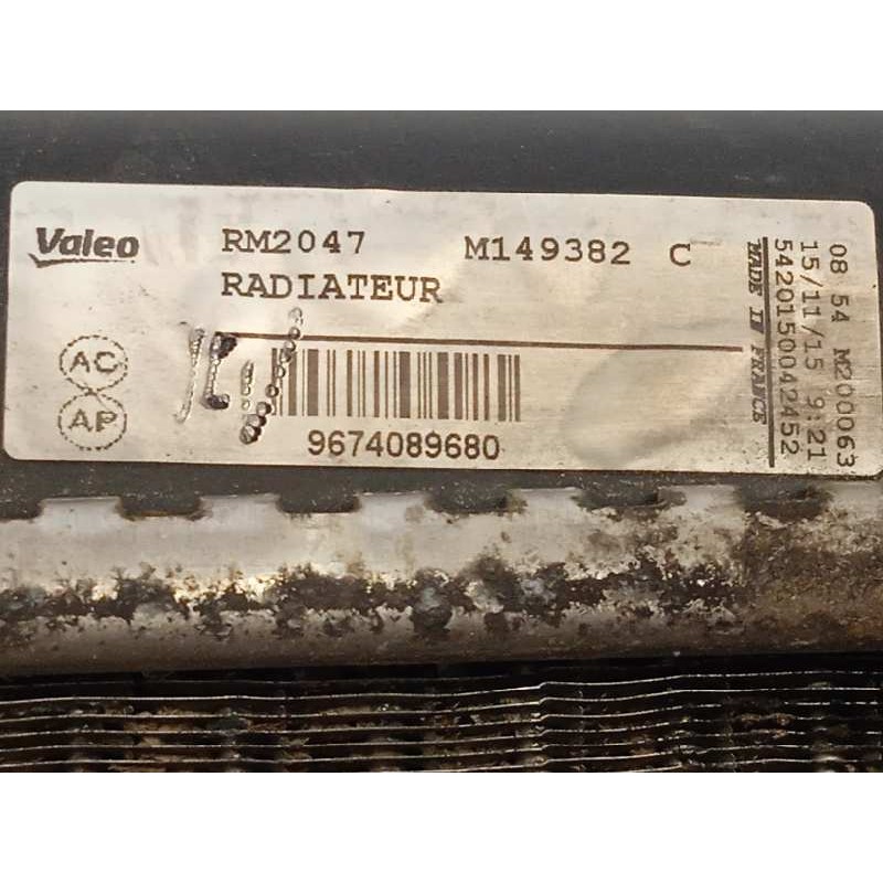 Recambio de radiador agua para peugeot partner kombi access referencia OEM IAM 9674089680  