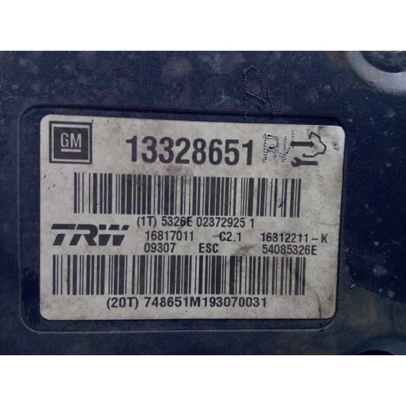 Recambio de abs para opel insignia berlina cosmo referencia OEM IAM 13328651 16312211K 16817011