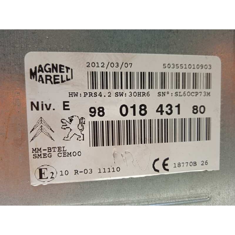 Recambio de sistema navegacion gps para peugeot 208 allure referencia OEM IAM 9801843180  