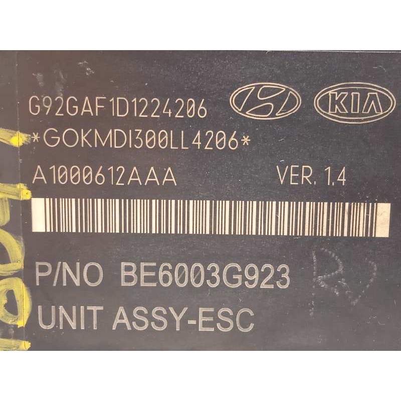 Recambio de abs para kia rio drive referencia OEM IAM 589201W505 BE6003G923 MGH60BH6013G923