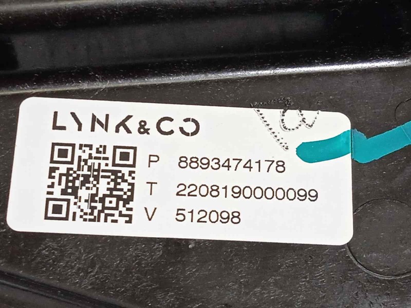 Recambio de elevalunas delantero derecho para lynk&co lynk & co 01 1.5 phev referencia OEM IAM 8893474178  