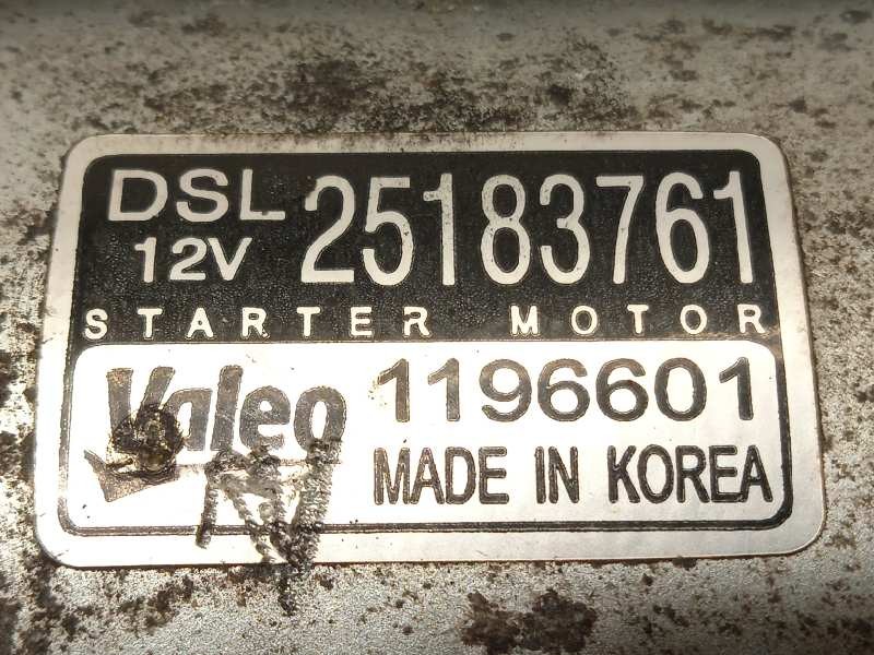 Recambio de motor arranque para chevrolet cruze 2.0 diesel cat referencia OEM IAM 25183761  