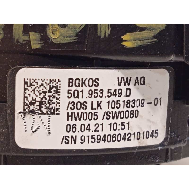 Recambio de anillo airbag para skoda octavia lim. (nx3) 2.0 tdi referencia OEM IAM 5Q1953549D  