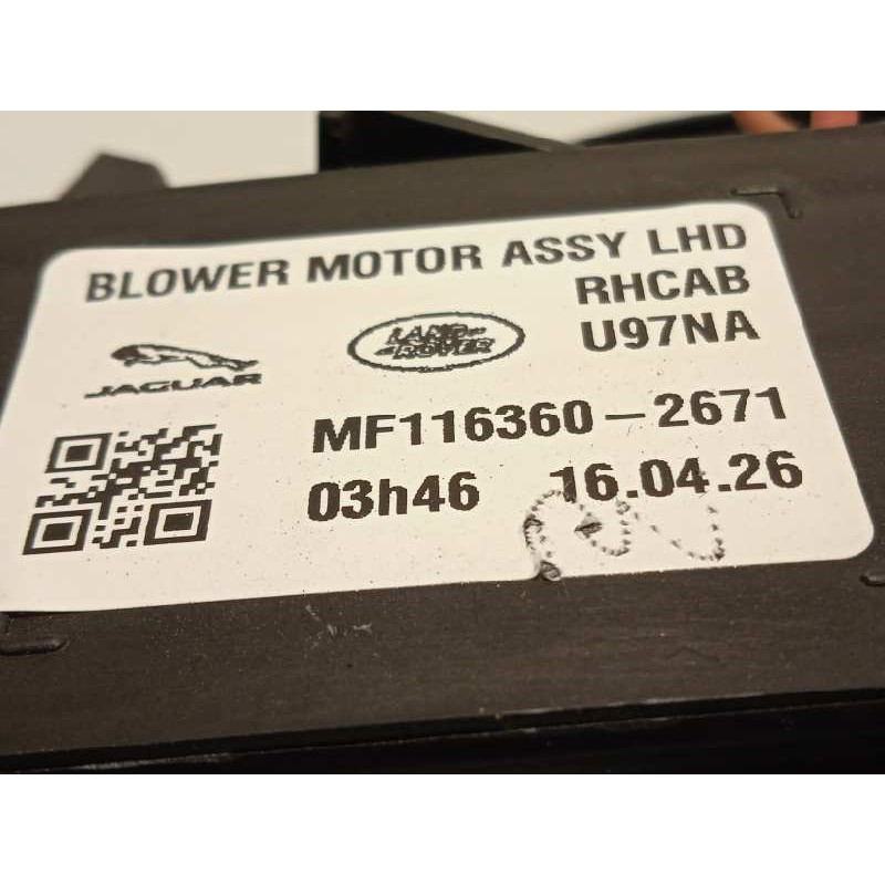 Recambio de motor calefaccion para jaguar xe 2.0 diesel cat referencia OEM IAM GX7319E624AA  MF1163602671