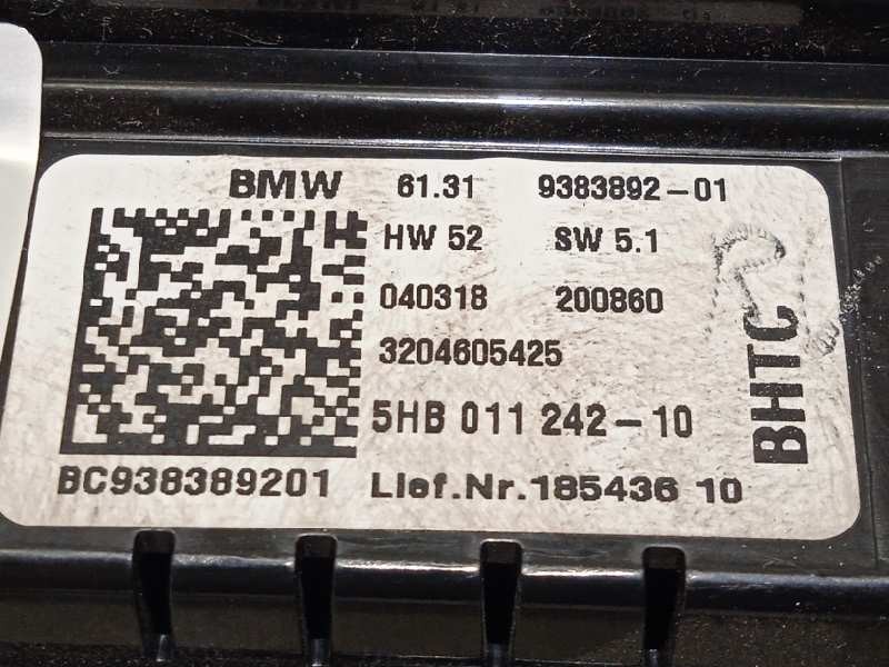 Recambio de mando climatizador para mini mini (f56) one referencia OEM IAM 61319383892  9383892